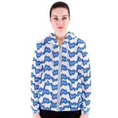 Abstract Waves Women s Zipper Hoodie by SychEva