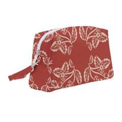 Floral Folk Damask Pattern Fantasy Flowers Floral Geometric Fantasy Wristlet Pouch Bag (medium) by Eskimos