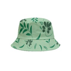 Folk Flowers Print Floral Pattern Ethnic Art Inside Out Bucket Hat (kids) by Eskimos