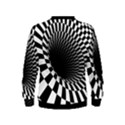 3d optical illusion, dark hole, funny effect Kids  Sweatshirt View2