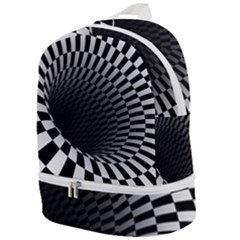 3d Optical Illusion, Dark Hole, Funny Effect Zip Bottom Backpack by Casemiro