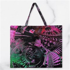 Doppler Ultrasound Zipper Large Tote Bag by MRNStudios