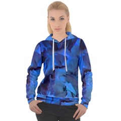 Peony In Blue Women s Overhead Hoodie by LavishWithLove