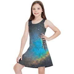 Pacman Nebula (ngc281) Kids  Lightweight Sleeveless Dress by idjy