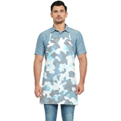 Camouflageblancbleu Kitchen Apron by kcreatif