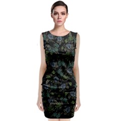 Moody Flora Classic Sleeveless Midi Dress by BubbSnugg