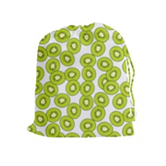 Kiwi Pattern Drawstring Pouch (xl) by Valentinaart