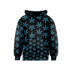 Weed Pattern Kids  Pullover Hoodie by Valentinaart