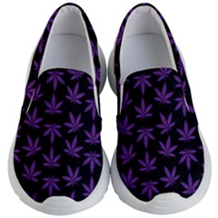 Weed Pattern Kids Lightweight Slip Ons