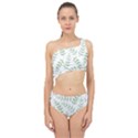 Tropical pattern Spliced Up Two Piece Swimsuit View1