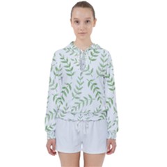 Tropical Pattern Women s Tie Up Sweat