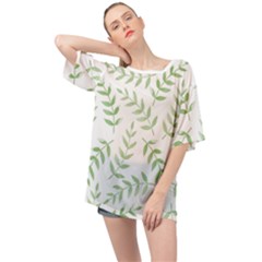 Tropical Pattern Oversized Chiffon Top by Valentinaart