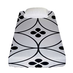 Black And White Pattern Fitted Sheet (single Size) by Valentinaart