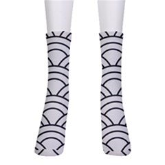 Black And White Pattern Men s Crew Socks by Valentinaart