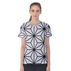 Black And White Pattern Women s Cotton Tee