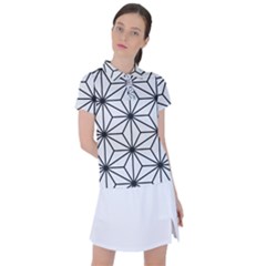 Black And White Pattern Women s Polo Tee