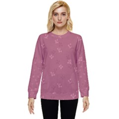 Floral Pattern Hidden Pocket Sweatshirt