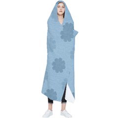 Floral Pattern Wearable Blanket by Valentinaart