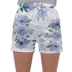 Floral Pattern Sleepwear Shorts by Valentinaart