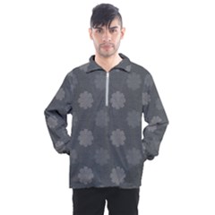 Floral Pattern Men s Half Zip Pullover by Valentinaart