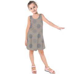 Floral Pattern Kids  Sleeveless Dress by Valentinaart