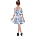 Floral pattern Kids  Shoulder Cutout Chiffon Dress View2