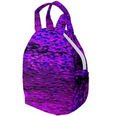 Magenta Waves Flow Series 2 Travel Backpacks by DimitriosArt