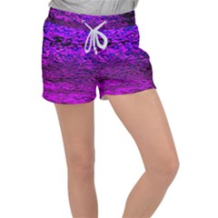 Magenta Waves Flow Series 2 Velour Lounge Shorts by DimitriosArt