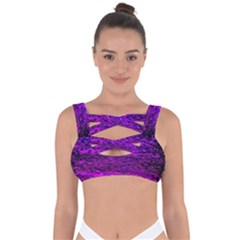 Magenta Waves Flow Series 2 Bandaged Up Bikini Top by DimitriosArt