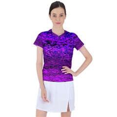 Magenta Waves Flow Series 2 Women s Sports Top by DimitriosArt