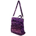 Purple  waves abstract series no2 Crossbody Backpack View1