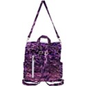 Purple  waves abstract series no2 Crossbody Backpack View3