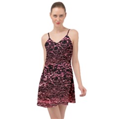 Pink  Waves Flow Series 11 Summer Time Chiffon Dress by DimitriosArt