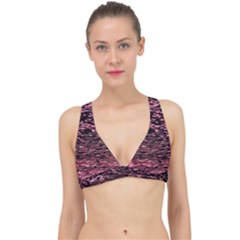 Pink  Waves Flow Series 11 Classic Banded Bikini Top by DimitriosArt