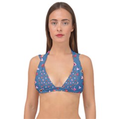 Sweet Hearts Double Strap Halter Bikini Top by SychEva