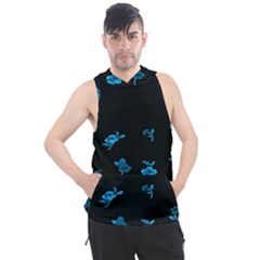 Flowers Pattern Men s Sleeveless Hoodie by Sparkle