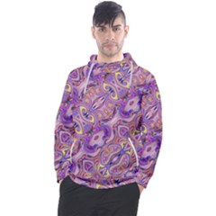 Liquid Art Pouring Abstract Seamless Pattern Tiger Eyes Men s Pullover Hoodie by artico