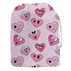 Emoji Heart Drawstring Pouch (3xl) by SychEva