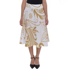 Flowers Shading Pattern Perfect Length Midi Skirt by fashionpod