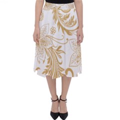 Flowers Shading Pattern Classic Midi Skirt by fashionpod