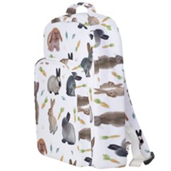 Cute Bunny Double Compartment Backpack by SychEva