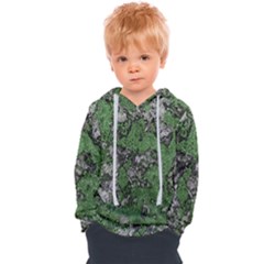 Modern Camo Grunge Print Kids  Overhead Hoodie by dflcprintsclothing