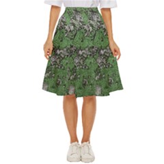 Modern Camo Grunge Print Classic Short Skirt