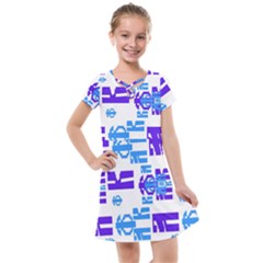 Abstract Pattern Geometric Backgrounds   Kids  Cross Web Dress by Eskimos