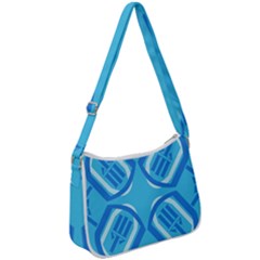 Abstract Pattern Geometric Backgrounds   Zip Up Shoulder Bag by Eskimos