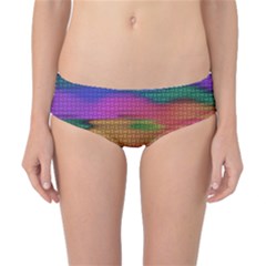 Puzzle Landscape In Beautiful Jigsaw Colors Classic Bikini Bottoms by pepitasart