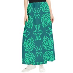Abstract Pattern Geometric Backgrounds   Maxi Chiffon Skirt by Eskimos