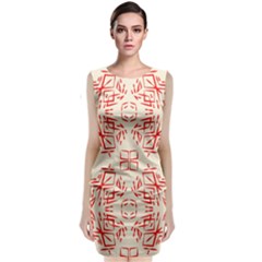 Abstract Pattern Geometric Backgrounds   Classic Sleeveless Midi Dress by Eskimos