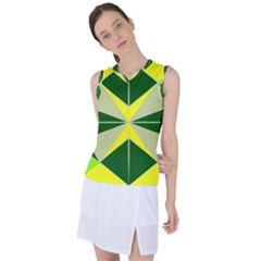 Abstract Pattern Geometric Backgrounds   Women s Sleeveless Sports Top by Eskimos