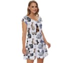 Funny Bunny Short Sleeve Tiered Mini Dress View3